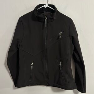 Vertical 9 jacket in black Sz Lg 3 pockets in front runs small see measurements